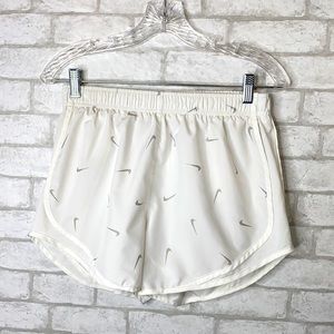 Nike swoosh print shorts size small